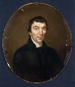 William Roos Portrait in oils of Welsh preacher John Elias oil painting artist